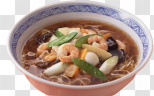 Chinese Cuisine Fried Rice Take-out Nasi Goreng Satay - Hot And Sour Soup - Shrimp Snow Peas Fungus Fine Flour Transparent PNG