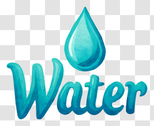Water Logo - Blue Water Drop Logo Transparent PNG