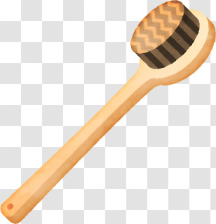 Icon - Wooden Cleaning Brush Transparent PNG