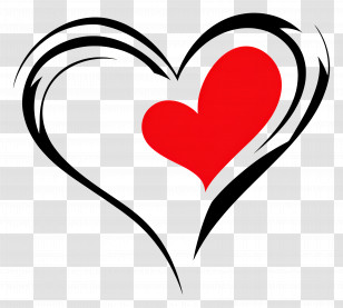 Love Note - Heart Symbol Design For Love Theme Transparent PNG