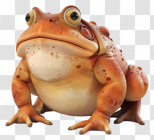 Cartoon Toad - Detailed Realistic Toad Illustration Transparent PNG