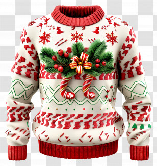 Ugly Christmas Sweater - Festive Christmas Sweater Transparent PNG