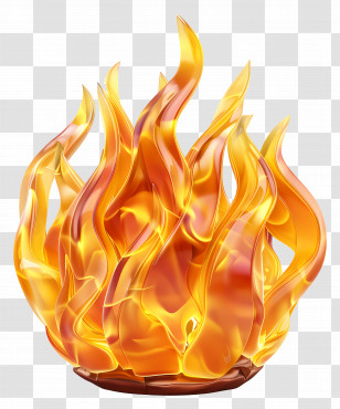 3d Fire - Bright Fire Flames Illustration Transparent PNG