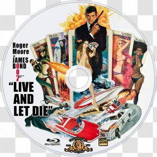 James Bond Film Poster Live And Let Die - Roger Moore Transparent PNG