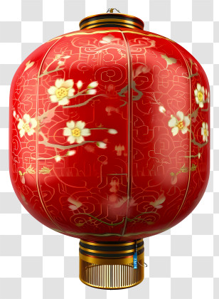 Realistic 3d Chinese New Year Lantern - Traditional Red Lantern Transparent PNG