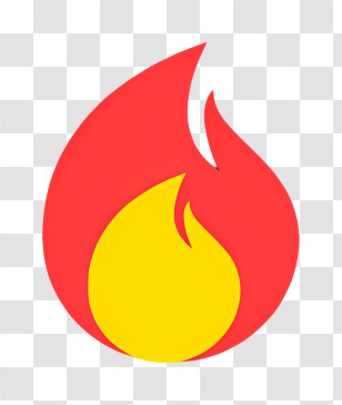 Fire Flame - Bright Red And Yellow Flame Symbol Transparent PNG