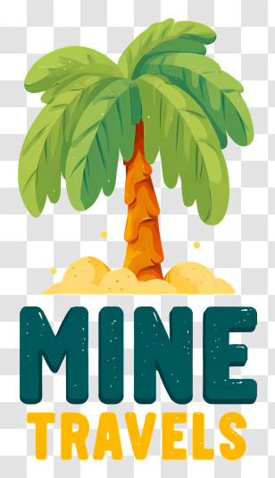 Mine Travels Logo - Tropical Palm Travel Logo Transparent PNG