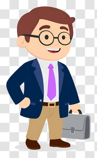 Businessman Holding Briefcase - Man In Suit With Briefcase Transparent PNG