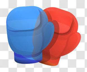 Boxing Gloves - Red And Blue Boxing Gloves Illustration Transparent PNG