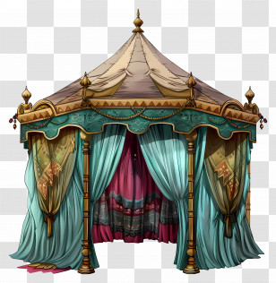 Decorative Tent - Beautiful Decorative Tent Transparent PNG