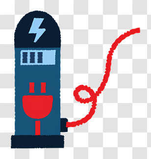 Electric Car Charging - Electric Charging Station Transparent PNG