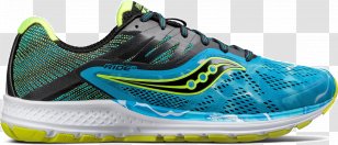 Saucony Sneakers Blue Coat Shoelaces - Men's Running Shoes Cushioning Transparent PNG