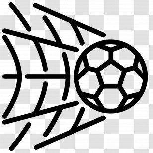 Football Goal - Soccer Ball Scoring A Goal Illustration Transparent PNG