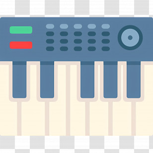 Music Keyboard - Electronic Keyboard Illustration Transparent PNG