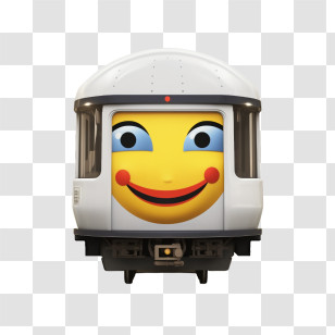 Metro Emoji
 - Happy Smiling Train Cartoon Transparent PNG