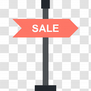 Sale Sign - Sale Signboard Illustration For Promotions Transparent PNG