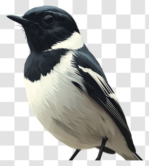 Bird - Black And White Bird Illustration Transparent PNG