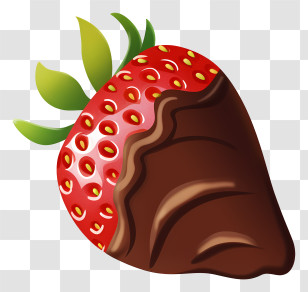 Chocolate Covered Strawberry - Chocolate Covered Strawberry Illustration Transparent PNG