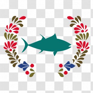Text Sticker Oval Thunnus Atlantic Bluefin Tuna - Wing - Leaf Transparent PNG