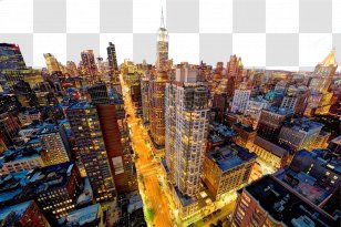 Manhattan Macintosh Desktop Computer Display Resolution Wallpaper - Building - Empire State In New York Night Photo Image Transparent PNG