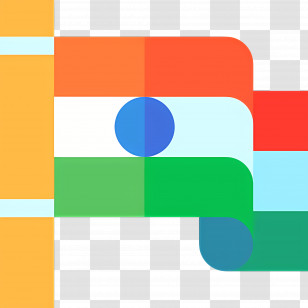 India Flag - Abstract Geometric Flag Design Transparent PNG