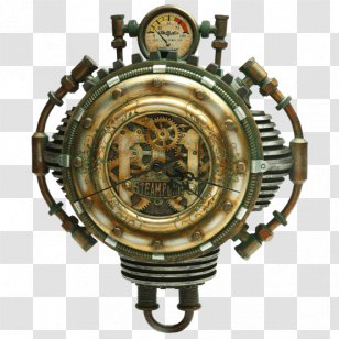 Steampunk Clockwork Table Watch - Room - Clock Transparent PNG