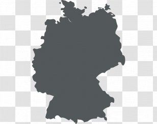 Germany Map Vector Graphics - Black Transparent PNG