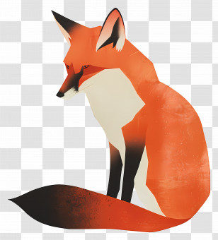 Fox - Red Fox Illustration Transparent PNG