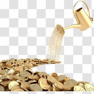Stock Photography Finance Money Gold - As An Investment - Textured Metal Coins Element Transparent PNG