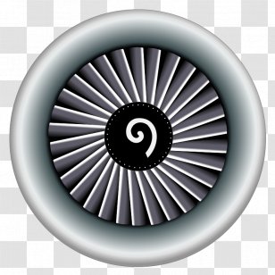 Airplane Aircraft Engine Jet Clip Art - Turbine - Vector Transparent PNG