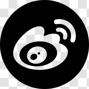 Sina Weibo Social Media Blog Tencent - Black And White Transparent PNG