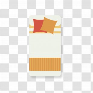 Bedding Pillow - Flat Bed Transparent PNG