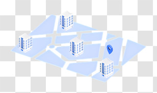 Cityscape - City Map With Buildings Transparent PNG
