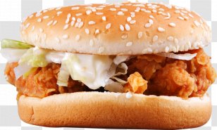 Hamburger Fast Food French Fries Cheeseburger Chicken Sandwich - Burger Transparent PNG