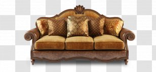 Couch Furniture Wing Chair Living Room Transparent PNG