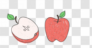 Apple Fruit Red Plant Leaf Transparent PNG