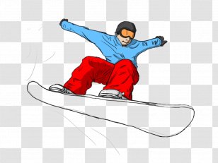 Clip Art Image Transparency - Sporting Goods - Snowboarder Transparent PNG