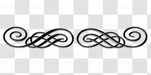 Larken Clip Art - Monochrome - Metal Title Border Transparent PNG