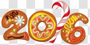 Christmas New Year's Day Clip Art - Year S Eve - Cookie Transparent PNG