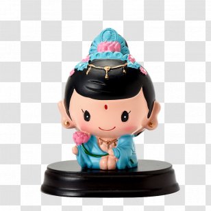 Q-version Chinese Zodiac Goods Designer - Wealth - Q Version Of The Buddha,Decoration,Furnishings Transparent PNG