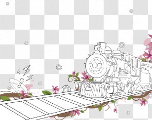 Train Touchscreen Illustration Image Smartphone - Border - Closing Shop Transparent PNG