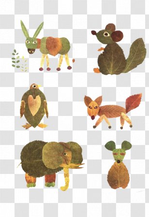 Autumn Leaf Color Man Craft - Collage Deciduous Small Animals Transparent PNG