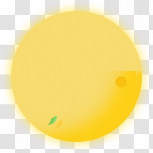 Yellow Circle Material Font - Moon Transparent PNG