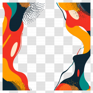 Abstract Border - Colorful Abstract Background Design Transparent PNG