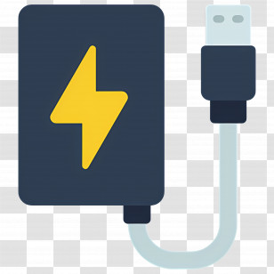 Power Bank - Power Bank With USB Cable Transparent PNG