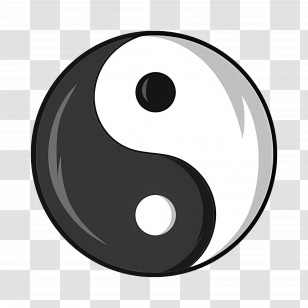 Yin Yang - Yin Yang Black And White Symbol Illustration Transparent PNG
