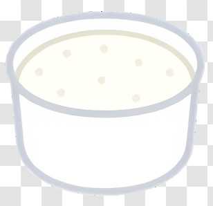 Ice Cream - Minimalist White Bowl With Soup Illustration Transparent PNG