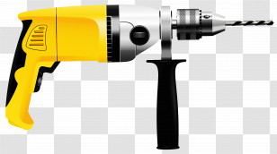 Handheld Power Drill Drill Tool Pneumatic Tool Screw Gun Transparent PNG