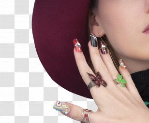 Advertising Poster Nail Art - Photography - Creative Fig. Transparent PNG