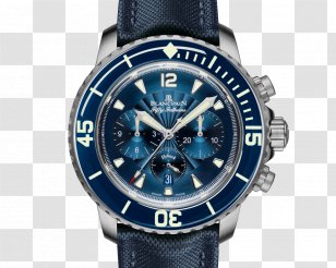 Blancpain Flyback Chronograph Automatic Watch - Strap Transparent PNG